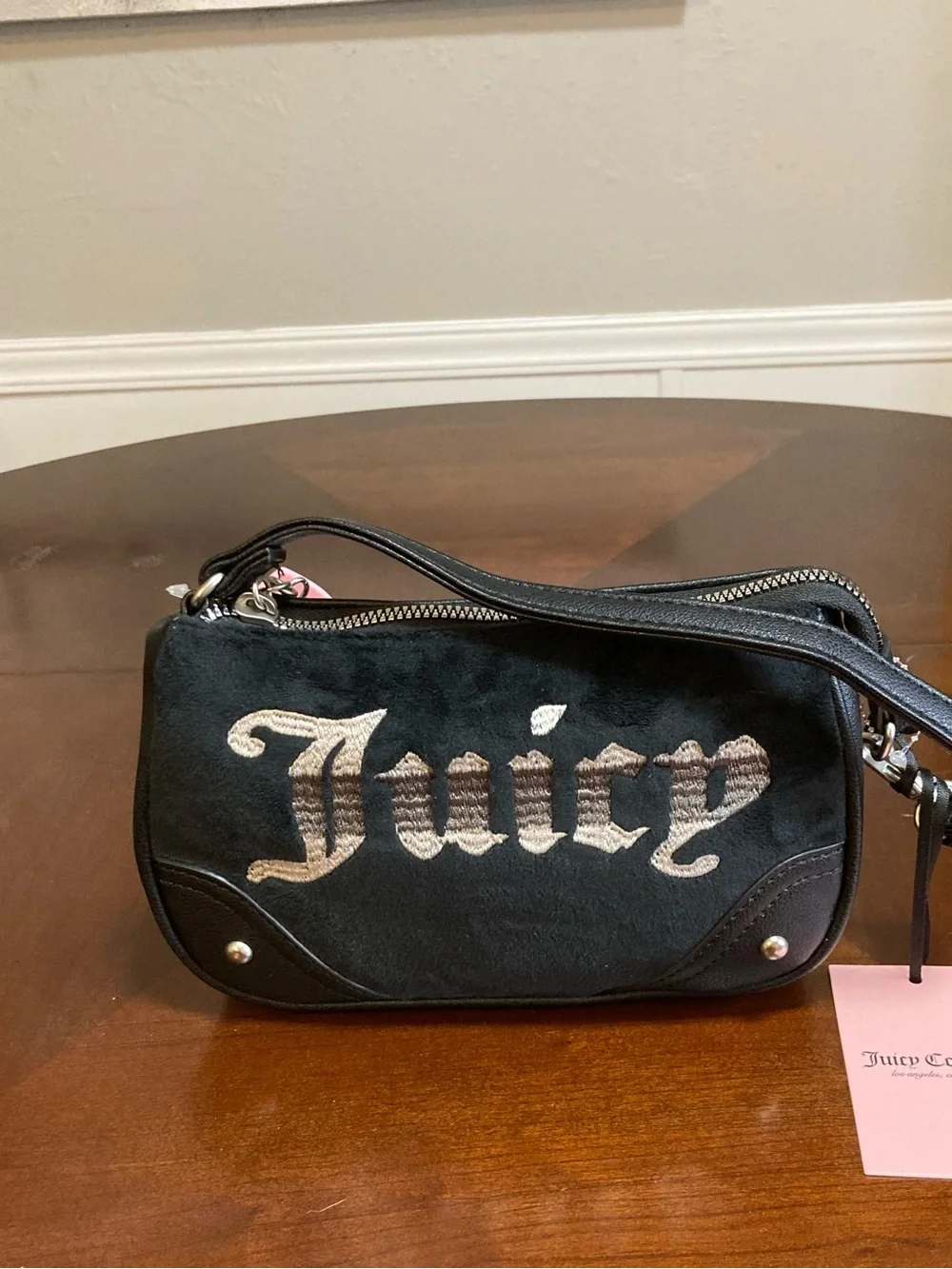 Juicy Couture Small Embroidered Logo Shoulder Bag